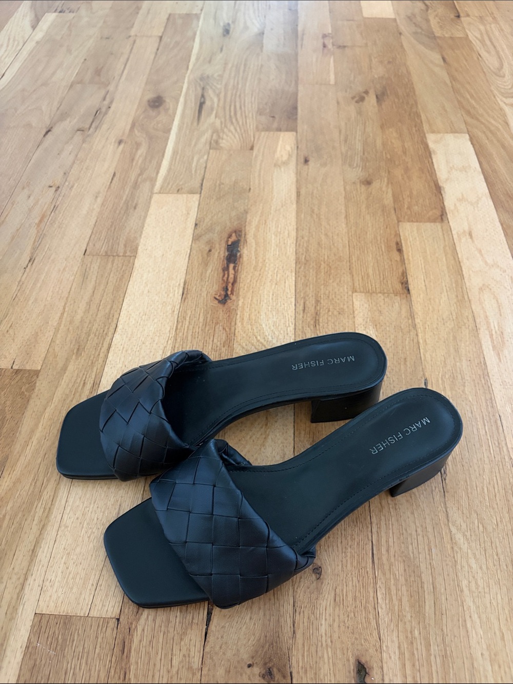 Marc Fisher - 1” Leather Mule Sandals - Like New